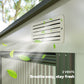 5x7 Garden Shed, Lean-to Metal Storage with Foundation, Sliding Door & 2 Vents for Garden Tools, White