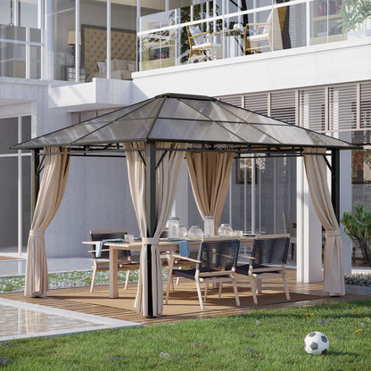 10' x 12' Deluxe Hardtop Gazebo with Polycarbonate Roof