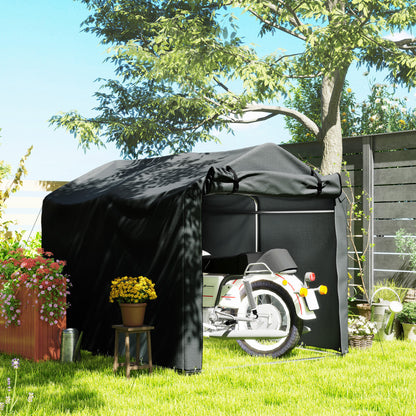 Bike Shed with Roll-Up Door
