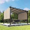 12' x 10' Steel Pergola with Retractable Canopy