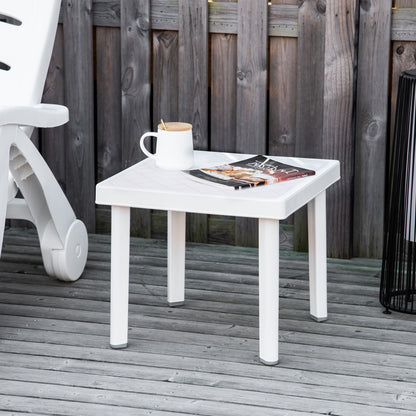 Plastic Square Garden Side Table