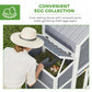66.5" Large Chicken Coop, Wooden Chicken House with 2 Nesting Boxes, Sliding Tray & Ramp, for Outdoor Backyard Farm