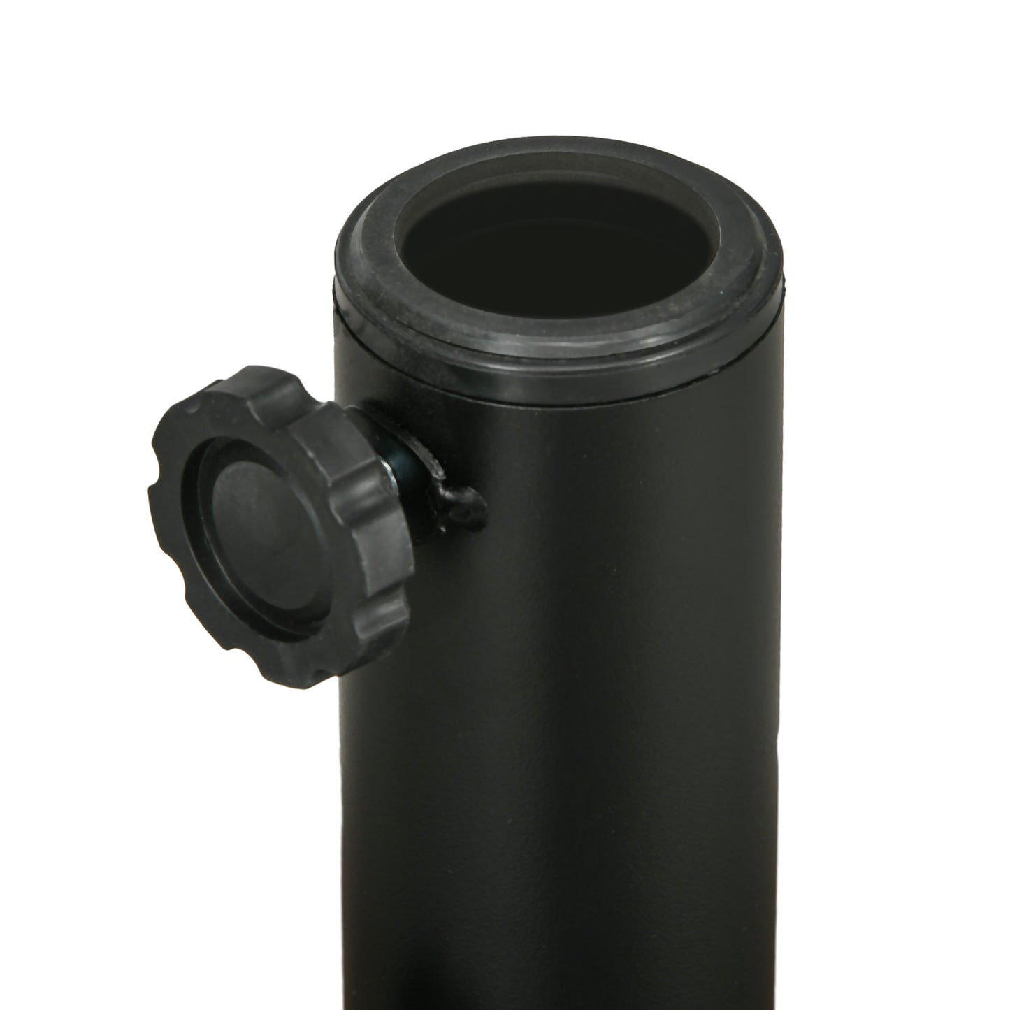 Umbrella Base, Heavy Duty Fillable Base Holder with Steel Pole, Round Parasol Stand for Patio, Outdoor, Backyard, Brown