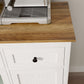 Sideboard Buffet Cabinet with Storage, Coffee Bar Cabinet with Glass Doors and Adjustable Shelves, Distressed White