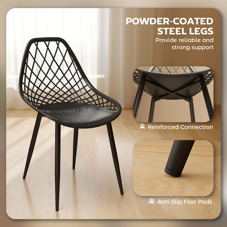 Set of 4 Modern Dining Chairs