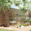 6' x 10' x 6.6' Silver Polycarbonate Greenhouse with Gutter