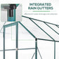 8.2' x 6.2' Greenhouse Aluminum Frame with Temperature Controlled Window