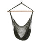 Portable Hammock Chair, Hanging Woven Hammock Swing Chair Sleeping Bed for Outdoor Garden Yard Camping, Orange