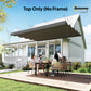 8.2' x 8.4' Retractable Pergola Canopy Replacement for 10' x 10' Frame, Cover Replacement (Cover Top Only), Dark Grey