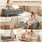 Storage Ottoman, 59" Corduroy End of Bed Storage Bench for King Size Bed with Wooden Legs and Rolled Arms, Dark Grey