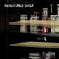 Sideboard Buffet, Storage Cabinet with Barn Door and Adjustable Shelf, TV Stand for TVs up to 65 Inches, Black Oak