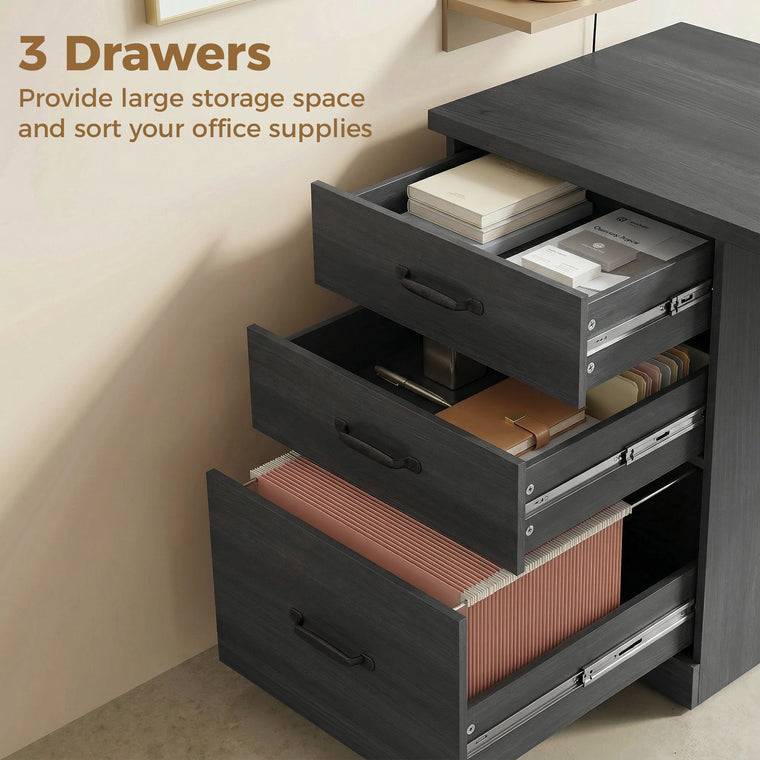 47" Computer Desk with 3 Drawers
