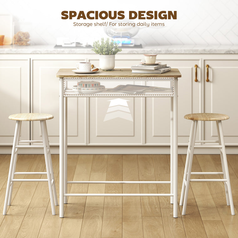 3-Piece Counter Height Bar Table Set