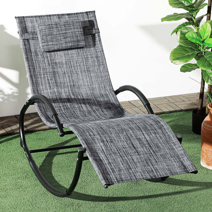 Zero Gravity Rocking Chair with Mesh Seat