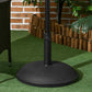 55 lbs Cement Round Umbrella Base Holder 20" Heavy Duty Parasol Stand for Patio, Outdoor, Backyard, Black