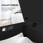 Storage Trunk with 2 Safety Hinges, Modern Entryway Bench with Side Handles, Storage Chest for Living Room, Black