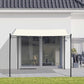 Portable Gazebo 10x10 Steel Patio Outdoor Sun Shelter for Porch, Patio & Yard, Weather-resistan, Cream White