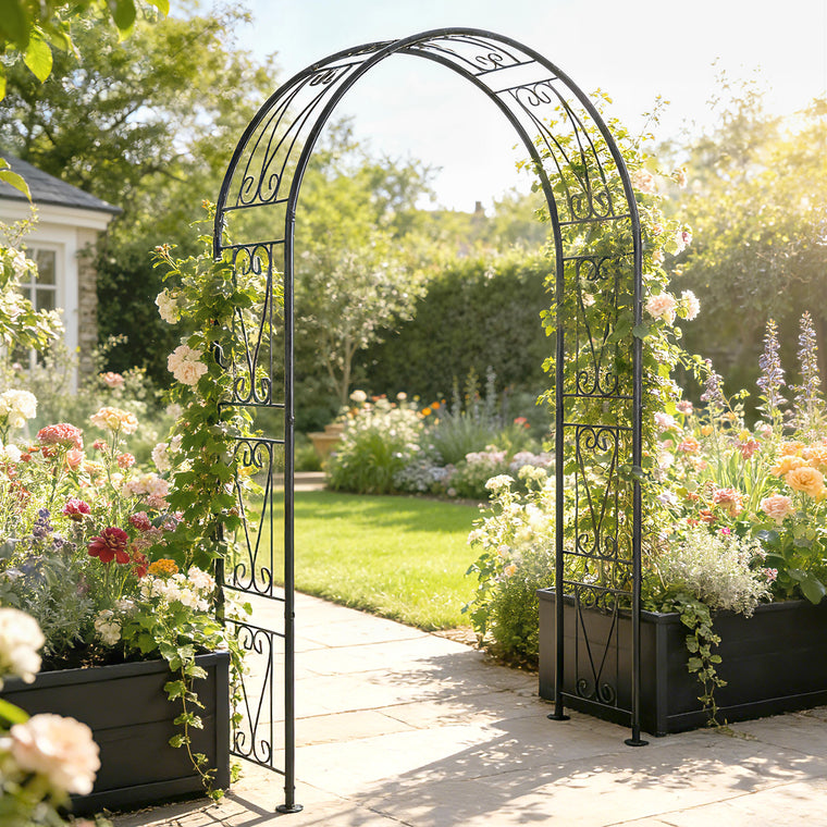 8' Garden Trellis Arch for Climbing Plants