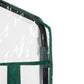 Portable Greenhouse with 4 Tier Shelves Outdoor Hot House, Steel Frame, PVC Cover, 28" x 20" x 63", Transparent