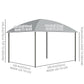 10' x 10' Hardtop Gazebo, Outdoor Gazebo Canopy with UV60+ Polycarbonate Roof, Curtains, Central Hook and Steel Frame for Garden, Lawn, Backyard, Deck, Dark Grey