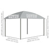 10' x 10' Hardtop Gazebo, Outdoor Gazebo Canopy with UV60+ Polycarbonate Roof, Curtains, Central Hook and Steel Frame for Garden, Lawn, Backyard, Deck, Dark Grey