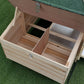 77" Chicken Coop Hen House Rabbit Hutch Poultry Cage Pen Outdoor Backyard with Nesting Box Run Natural