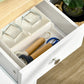 Modern Sideboard, Buffet Cabinet with Storage Cabinets, Drawers and Adjustable Shelves for Living Room, White