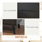 Modern Nightstand, Night Table with 2 Drawers, Bed End Table with Solid Wood Legs for Bedroom