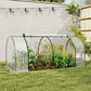 6' x 3' x 2.6' Mini Greenhouse Portable Hot House for Plants with Zippered Doors for Outdoor, Indoor, Garden, Clear