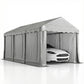 Portable Shed, Outdoor Storage Shed Tent with Roll-up Zipper Door and Removable Sidewalls, Light Grey