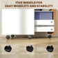 2 Drawer Small Filing Cabinet Lockable Office Storage Cabinet with Hanging Bars for A4 Legal Letter White Nature Wood