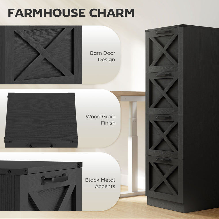 4-Drawer Vertical Filing Cabinet