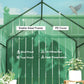 Walk-in Greenhouse Outdoor Portable Plant Flower Growth Warm House with Roll-up Door, 73" x 47" x 75", Green