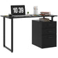 47" Computer Desk with Drawers, Modern Writing Desk with Storage File Drawers for Home Office, Study, Black