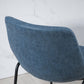 Counter Height Bar Stools Set of 2, Vintage PU Leather Bar Chairs, Kitchen Stools w/ Footrest for Home Bar, Blue