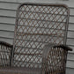 Rattan Rocking Chair, Outdoor Wicker Patio Rocker Chair Furniture with Thick Cushions, for Garden Backyard Porch, Cream White