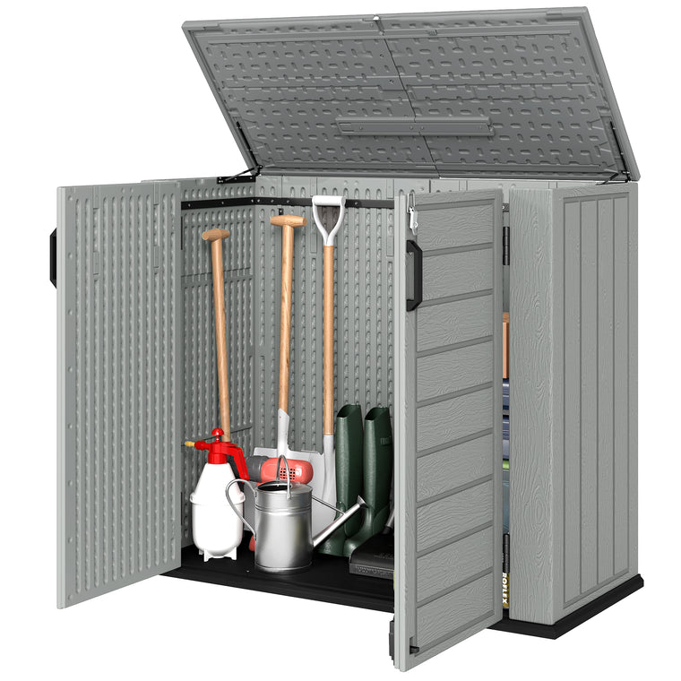 33 Cu.Ft Plastic Storage Cabinet with Flip-Top Lid