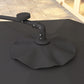 9.5' Dark Grey Offset Parasol with Solar LED Lights