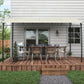10' x 13' Backyard Pergola with UV30+ Protection Canopy and Steel Frame for Porch, Patio, Deck, Cream White