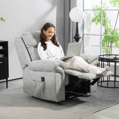 Manual Massage Recliner with Side Pockets