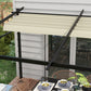 Metal Pergola with Sliding Roof Canopy, Retractable Pergola Canopy