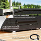 2 Burner Liquefied Gas Grill, Portable Tabletop BBQ Grill, for Camping, Picnic, Silver