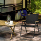 Camping Chair, Lightweight Folding Chair, Portable Armchair, Excellent for Festivals, Fishing, Dark Grey