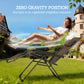Zero Gravity Chair Set of 2, Folding Reclining Outdoor Lounge Chair with Cup Holder, Headrest, Brown