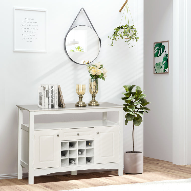 Buffet Bar Cabinet with 12-Bottle Wine Rack