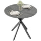 31.5" Industrial Round Dining Table - Distressed Grey