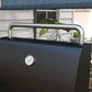 Charcoal Barbecue Grill, BBQ with Thermometer, Shelves and Wheels, Black