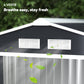7' x 4' x 6' Garden Storage Shed Outdoor Patio Metal Tool Storage House w/ Foundation Kit and Double Doors Dark Grey