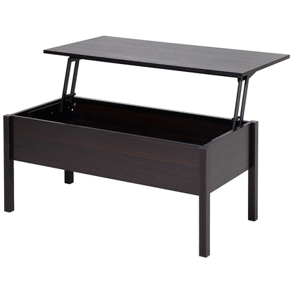 39" Lift-Top Coffee Table with Hidden Storage - Coffee