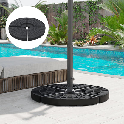 Set of 4 Portable Umbrella Base Weights for Cross Base